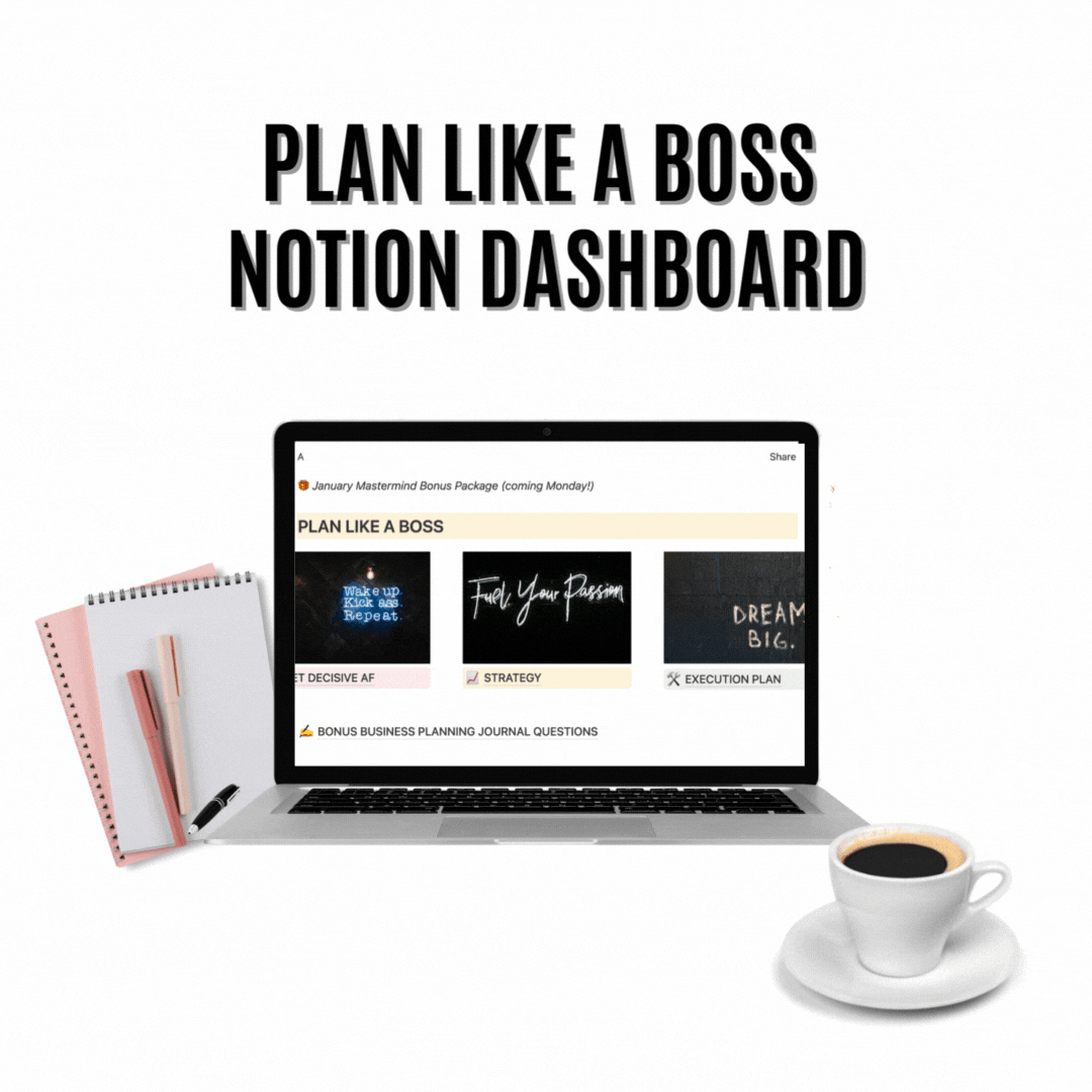 Plan Like a Boss Workshop