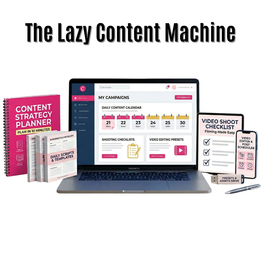 THE LAZY CONTENT MACHINE A 3-Day Instagram Content System for People Who&
